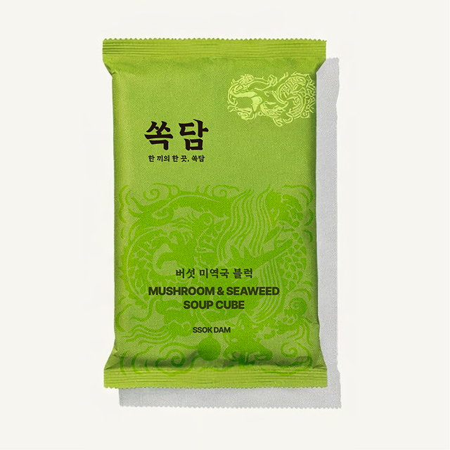 쏙담 버섯 미역국 블럭